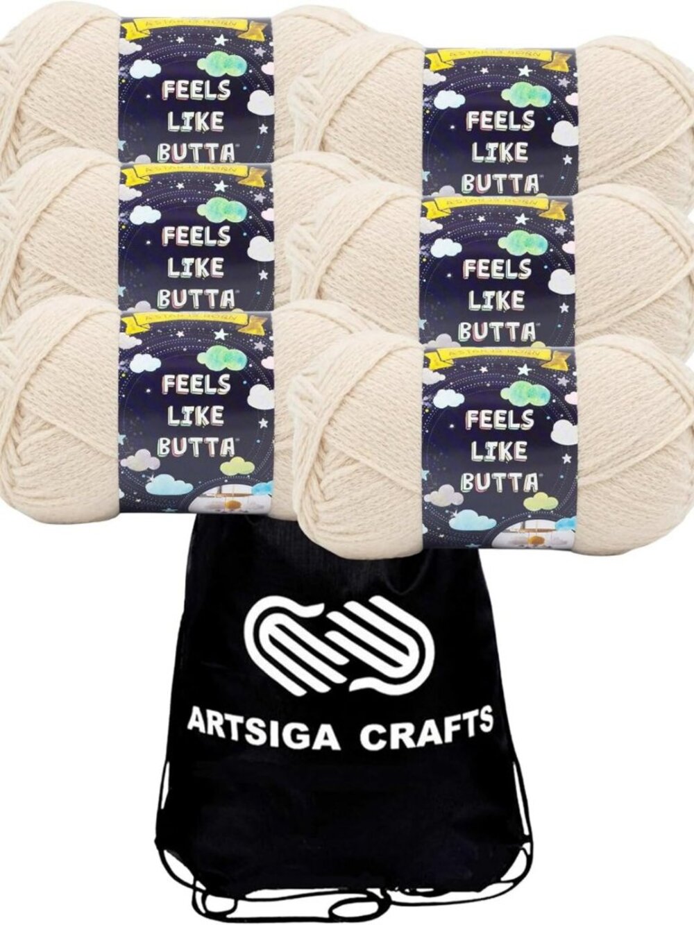 Soft and Cozy Yarn - Feels Like Butta, Neutral Color, Perfect for Knitting